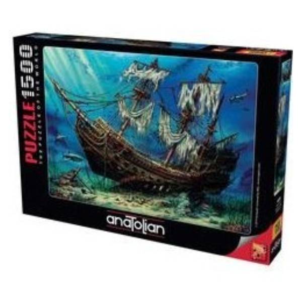 پازل 1500 تکه آناتولین طرح Sunken Ship کد 4558