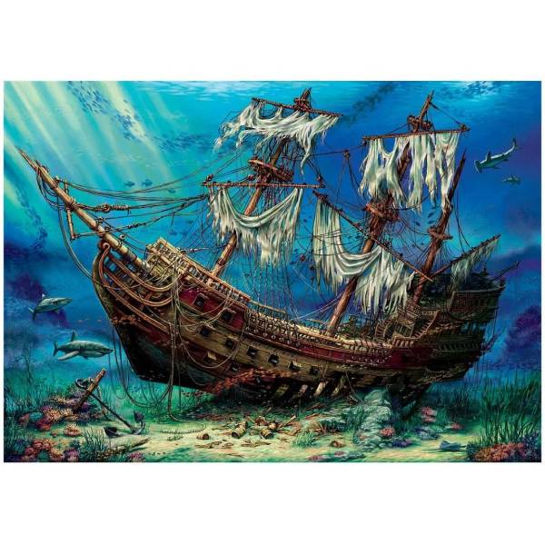 پازل 1500 تکه آناتولین طرح Sunken Ship کد 4558