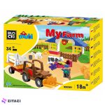 اسباب بازی ساختنی Blocki سری Mubi مدل MyFarm کد MU2001