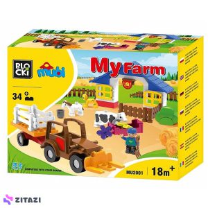 اسباب بازی ساختنی Blocki سری Mubi مدل MyFarm کد MU2001