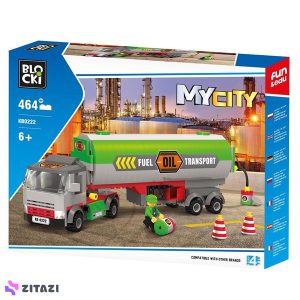 اسباب بازی ساختنی Blocki سری MyCity مدل Tanker کد KB0222