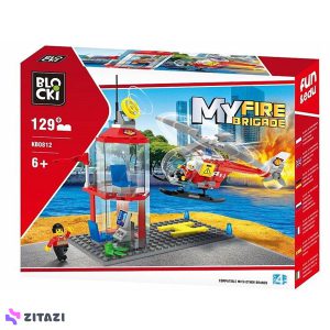 اسباب بازی ساختنی Blocki سری MyFireBrigade مدل Fire Department Helipad کد KB0812