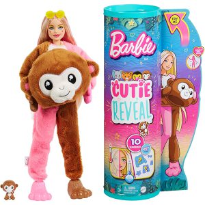 عروسک باربی سری Cutie Reveal مدل Monkey