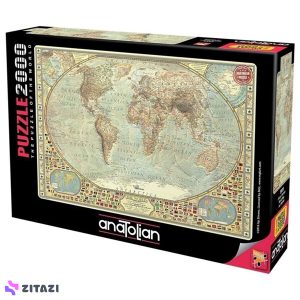 پازل 2000 تکه آناتولین طرح World Map کد 3935 Anatolian