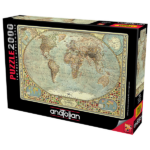 پازل 2000 تکه آناتولین طرح نقشه جهان World Map کد 3935
