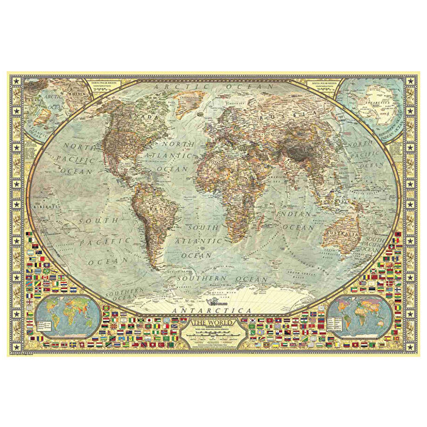 پازل 2000 تکه آناتولین طرح نقشه جهان World Map کد 3935