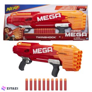 تفنگ بازی NERF مدل Mega Twinshock