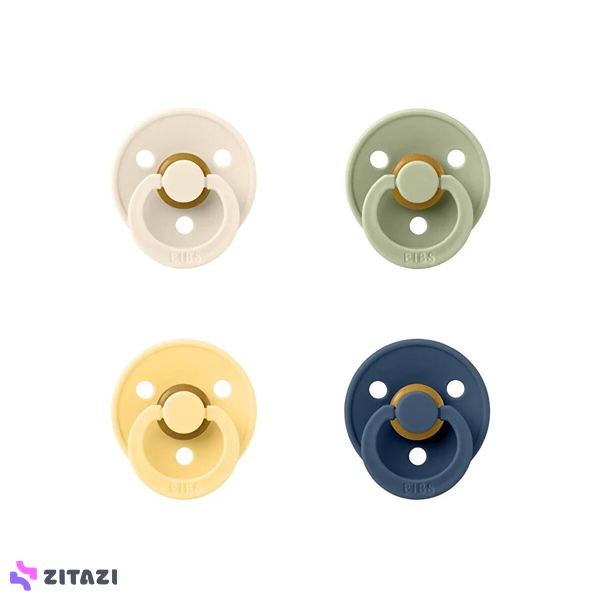 ست پستانک 4 تایی بیبس مدل Earth سایز +6 ماه BIBS