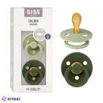 پک دو عددی پستانک بیبس مدل Dark Sage Huntergreen سایز 6-18 ماه BIBS