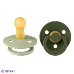پک دو عددی پستانک بیبس مدل Dark Sage Huntergreen سایز 6-18 ماه BIBS
