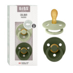 پک دو عددی پستانک بیبس مدل Dark Sage Huntergreen سایز 6-18 ماه BIBS