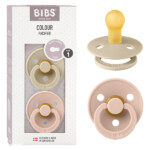 پک دو عددی پستانک بیبس مدل Vanilla-Blush سایز 0-6 ماه BIBS
