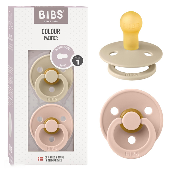 پک دو عددی پستانک بیبس مدل Vanilla-Blush سایز 0-6 ماه BIBS
