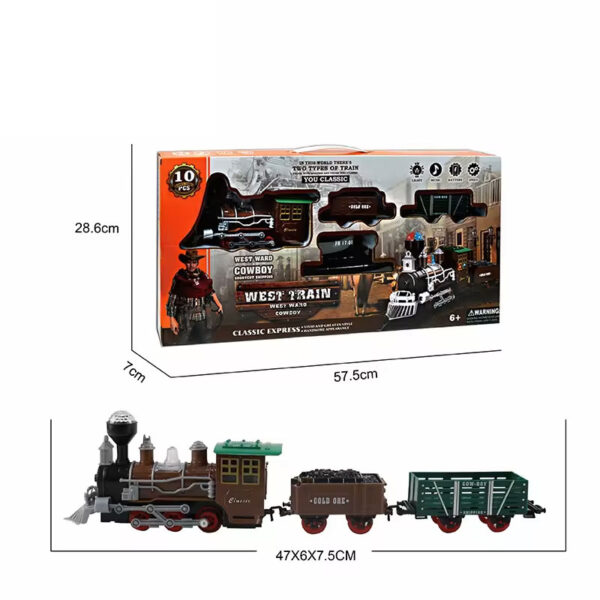 قطار بازی مدل  WEST TRAIN (10 PCS)