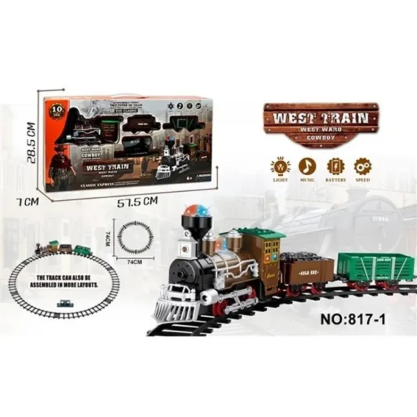 قطار بازی مدل  WEST TRAIN (10 PCS)