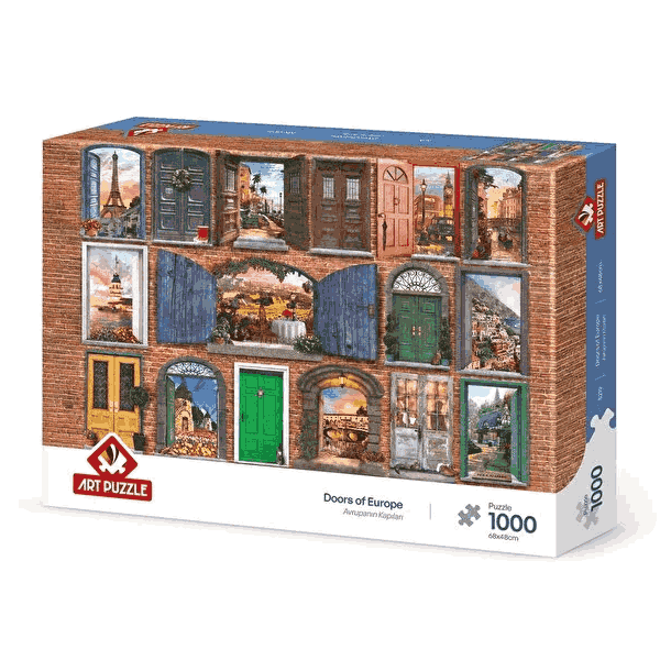 پازل 1000 تکه آرت پازل طرح Doors of Europe کد 5219