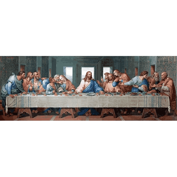 پازل 1000 تکه آرت پازل طرح The Last SupperPanorama Museum کد 5244