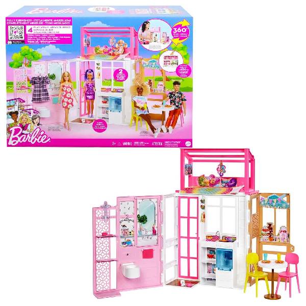 خانه باربی مدل Barbie 's Portable House کد Hcd47 1