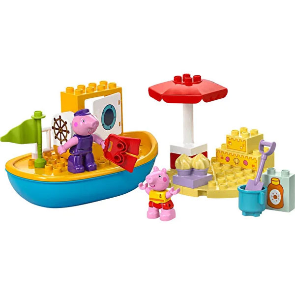 لگو سری دوپلو مدل Peppa Pig Boat Trip کد 10432