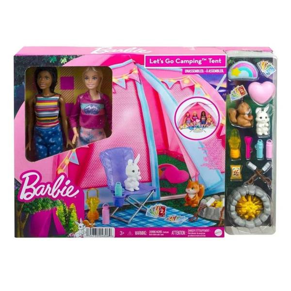 مجموعه بازی باربی مدل Barbie Malibu And Brooklyn Camp کد HGC18