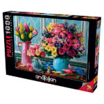 پازل 1000 تکه آناتولین طرح Colorful Bouquets کد 1130