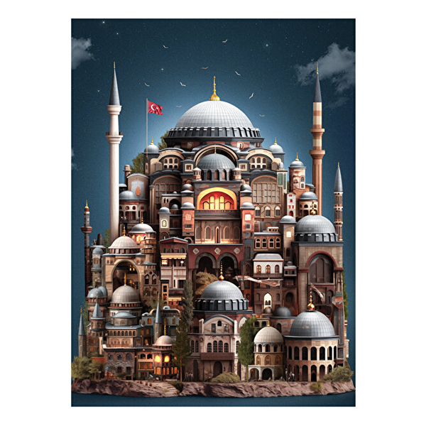 پازل 1000 تکه آناتولین طرح Hagia Sophia کد 1169