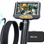 بورسکوپ مفصلی با لنز دوگانه Oiiwak با دوربین صفحه نمایش 5 Inc کابل 1 متری