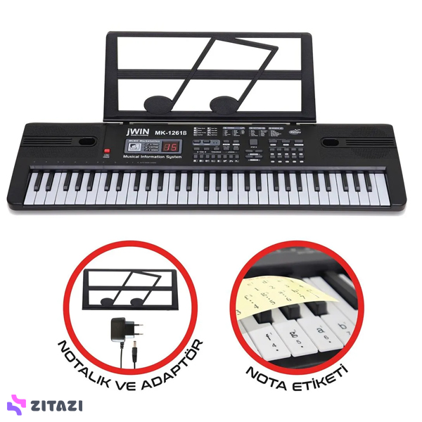 بازی آموزشی کیبورد الکترونیکی JWIN مدل Mk-1261b