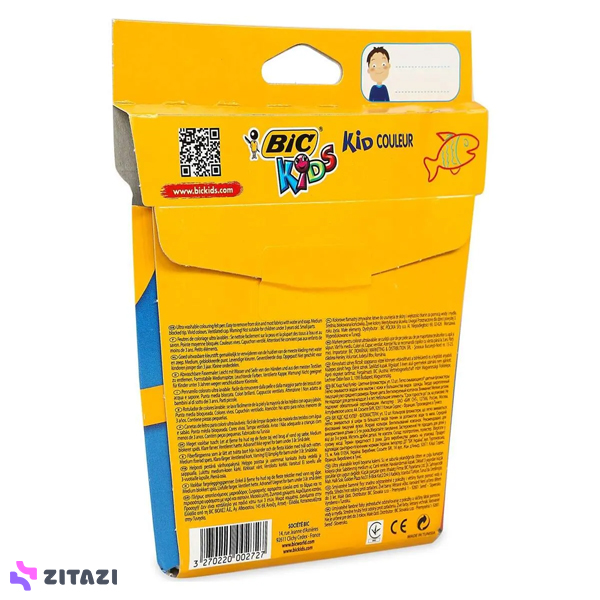ماژیک 12 رنگ بیک مدل Bic Kid Couleur