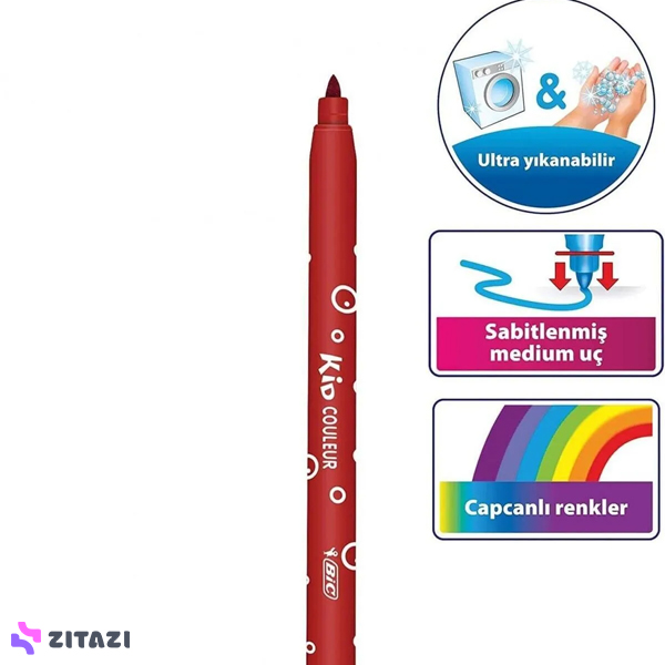 ماژیک 24 رنگ بیک مدل Bic Kid Couleur