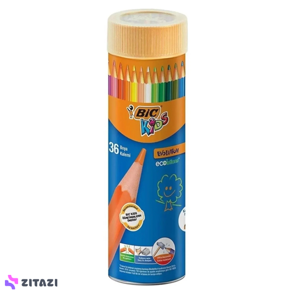 مدادرنگی 36 رنگ Bic مدل Kids Evolution