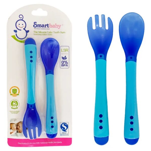 ست قاشق چنگال کودک حساس به دما smart baby