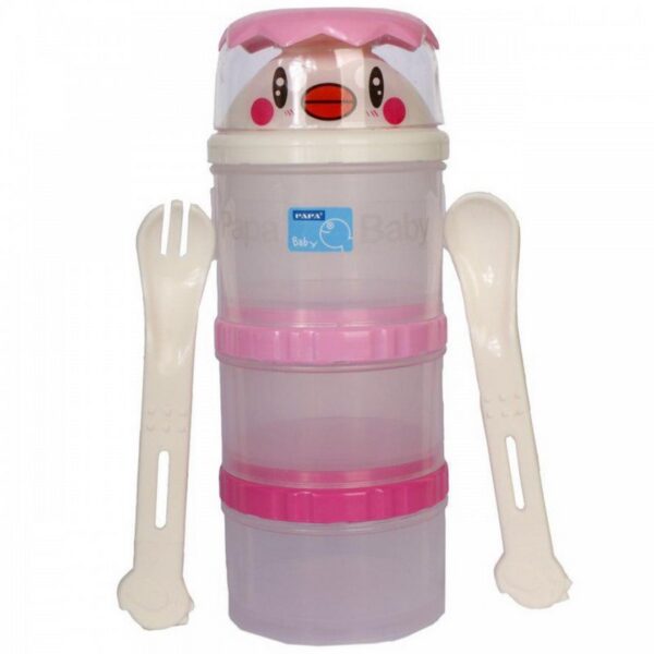 انبار غذا با قاشق و چنگال طرح جوجه papa baby