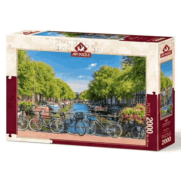 پازل 2000 تکه آرت پازل طرح Amsterdam Canal كد 5480