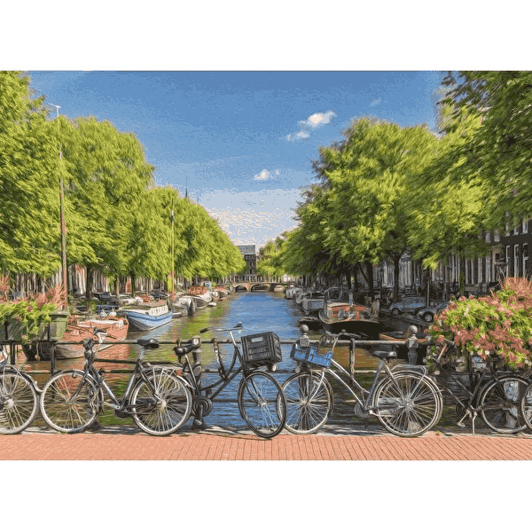 پازل 2000 تکه آرت پازل طرح Amsterdam Canal كد 5480