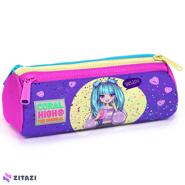 جامدادی کورال های Coral High مدل Purple Anime