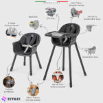 صندلی غذا خوری کودک Elele مدل Misto 4in1-مشکی