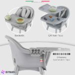 صندلی غذا خوری کودک Elele مدل Misto 4in1-مشکی