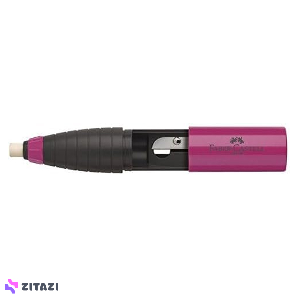 پاک‌کن و مدادتراش فابرکاستل Faber Castell قرمز