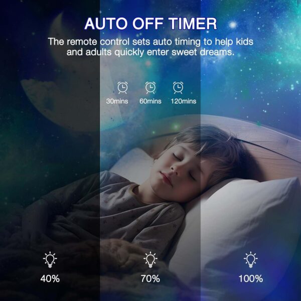 چراغ خواب اتاق کودک اسپیکردار مدل Astronaut Starry Sky
