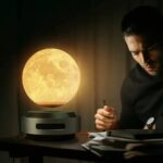 چراغ خواب مدل کره ماه معلق