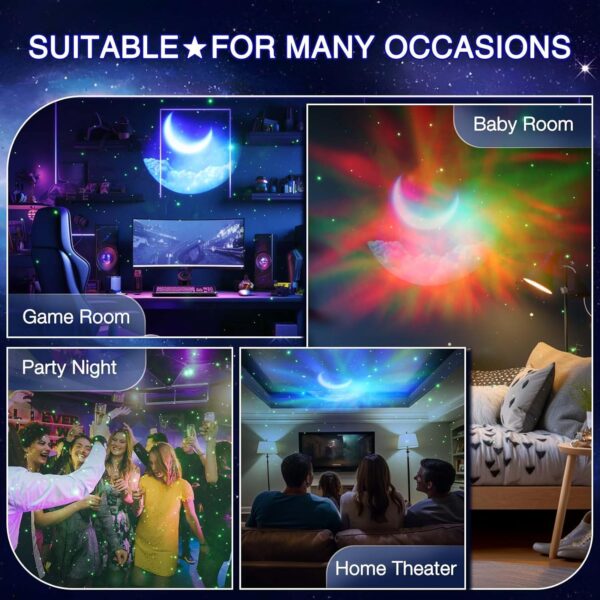 چراغ خواب اتاق کودک اسپیکردار مدل Astronaut Starry Sky