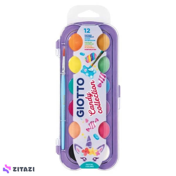 آبرنگ 12 رنگ جیوتو Giotto مدل Candy Collection