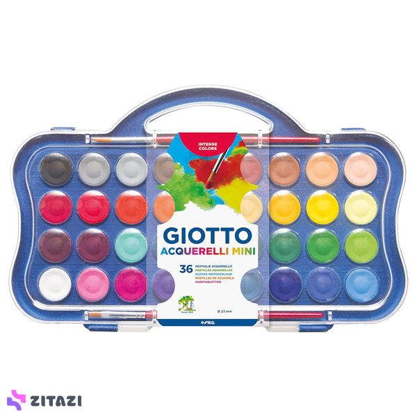 آبرنگ 36 رنگ جیوتو Giotto مدل ACQUERELLI Mini