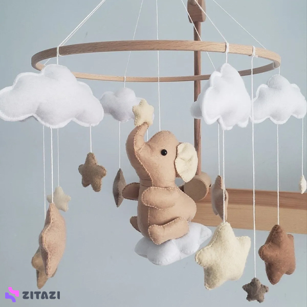 آویز تخت کودک DONENCIX طرح فیل