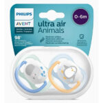 ست پستانک دو عددی اونت مدل Ultra Air Animals کد Scf080/05