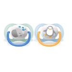 ست پستانک دو عددی اونت مدل Ultra Air Animals کد Scf080/05