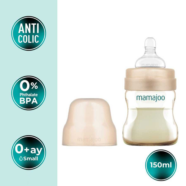 شیشه شیر 150ml ماماجو Mamajoo مدل گلد پلاس