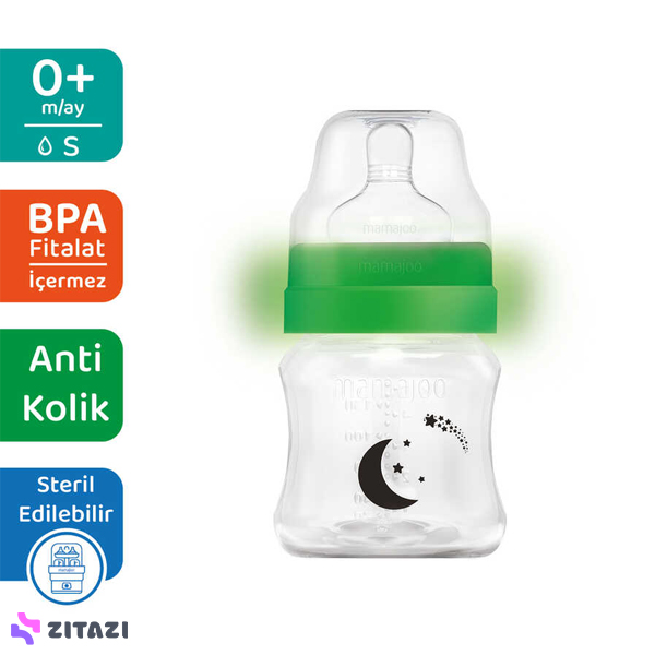شیشه شیر 160ml ماماجو Mamajoo طرح ماه و ستاره