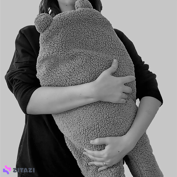 قنداق فرنگی مخملی 0 تا 12 ماه migie صورتی